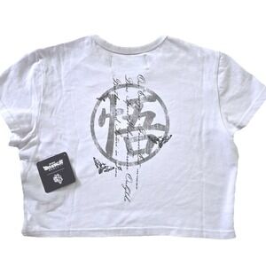 DARCSPORT Dragon Ball Super Broly Go Wolves Timeless Crop Tee White Size‎ Small